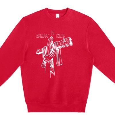 Christian Religious Jesus Christ Is King Premium Crewneck Sweatshirt