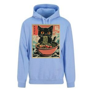 Cat Ramen Japanese Funny Graphic Tees Kawaii Cat Anime Gifts Unisex Surf Hoodie