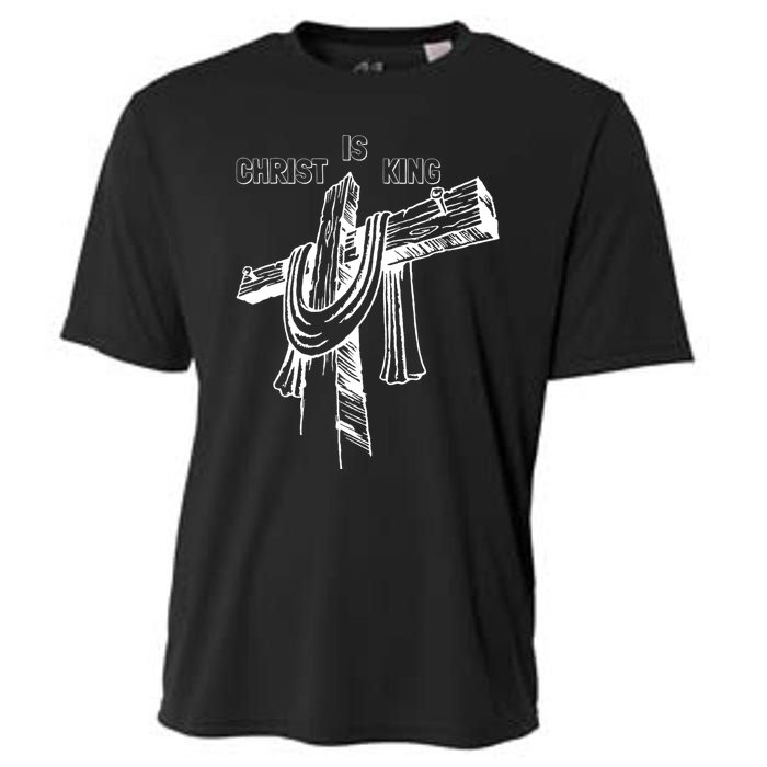 Christian Religious Jesus Christ Is King Cooling Performance Crew T-Shirt