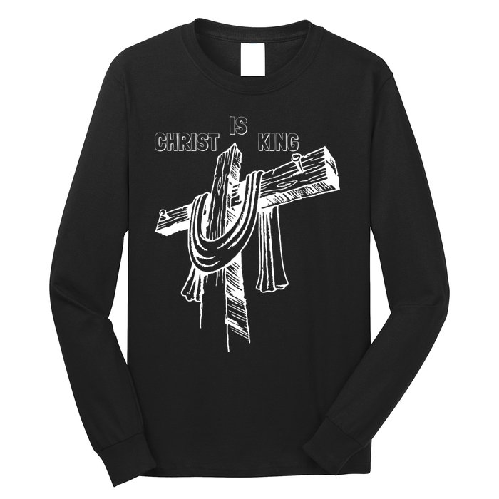 Christian Religious Jesus Christ Is King Long Sleeve Shirt