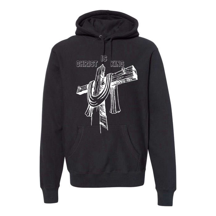 Christian Religious Jesus Christ Is King Premium Hoodie