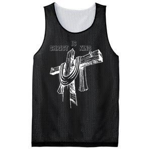 Christian Religious Jesus Christ Is King Mesh Reversible Basketball Jersey Tank