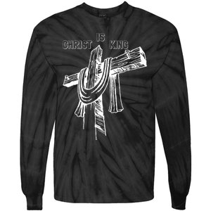 Christian Religious Jesus Christ Is King Tie-Dye Long Sleeve Shirt