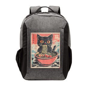 Cat Ramen Japanese Funny Graphic Tees Kawaii Cat Anime Gifts Vector Backpack