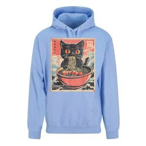 Cat Ramen Japanese Funny Graphic Tees Kawaii Cat Anime Gifts Unisex Surf Hoodie