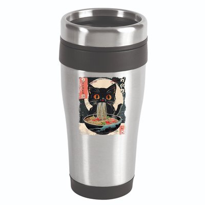 Cat Ramen Japanese Vintage Funny Kawaii Cat Anime Gifts 16oz Travel Tumbler