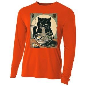 Cat Ramen Japanese Cooling Performance Long Sleeve Crew