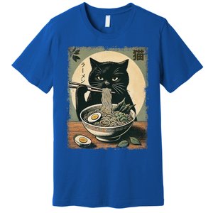 Cat Ramen Japanese Premium T-Shirt