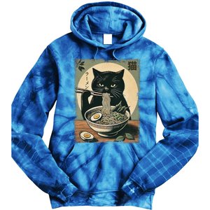 Cat Ramen Japanese Tie Dye Hoodie