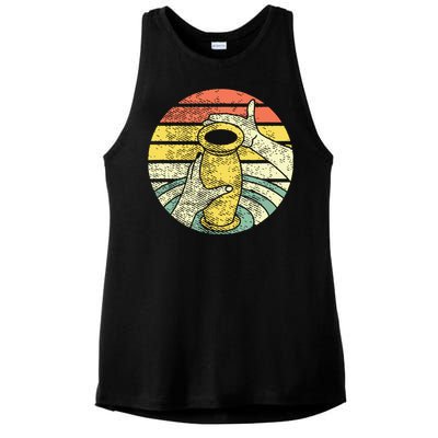 Ceramic Retro Kiln Pottery Ladies PosiCharge Tri-Blend Wicking Tank