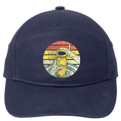 Ceramic Retro Kiln Pottery 7-Panel Snapback Hat