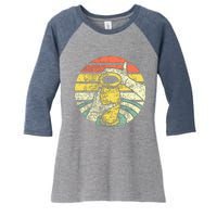 Ceramic Retro Kiln Pottery Women's Tri-Blend 3/4-Sleeve Raglan Shirt