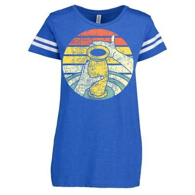 Ceramic Retro Kiln Pottery Enza Ladies Jersey Football T-Shirt