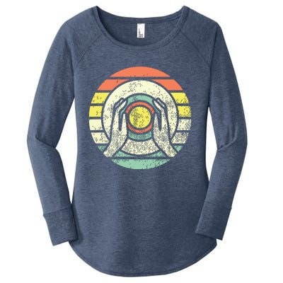 Ceramic Retro Kiln Pottery Women's Perfect Tri Tunic Long Sleeve Shirt