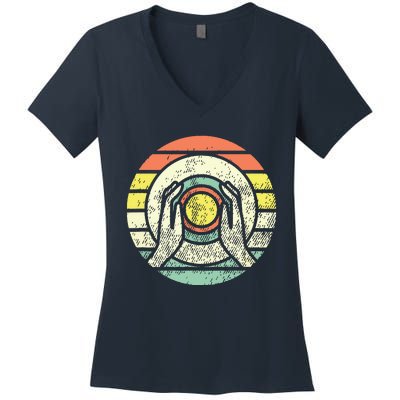 Ceramic Retro Kiln Pottery Women's V-Neck T-Shirt