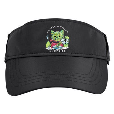 Cats Rainbow Kitten Surprise Cute Eat Retro Animals Vintage Adult Drive Performance Visor