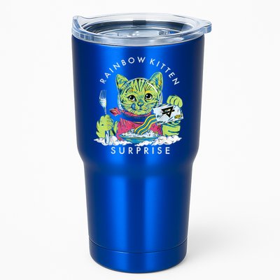 Cats Rainbow Kitten Surprise Cute Eat Retro Animals Vintage Tumbler