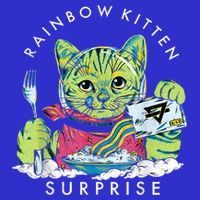Cats Rainbow Kitten Surprise Cute Eat Retro Animals Vintage Kids Hoodie