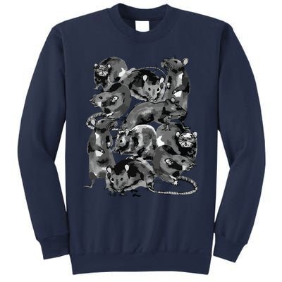 Creepy Rat King Wicca Witch Goth Rats Drawing Rodent Lovers Sweatshirt