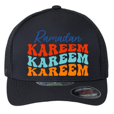 Cool Ramadan Kareem Wavy Flexfit Unipanel Trucker Cap