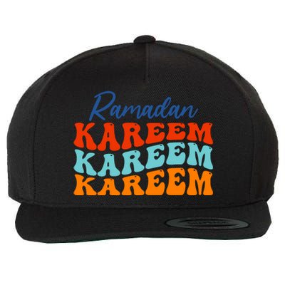 Cool Ramadan Kareem Wavy Wool Snapback Cap