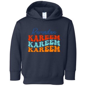 Cool Ramadan Kareem Wavy Toddler Hoodie