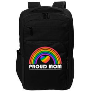 Colorful Rainbow Lgbtq Proud Mom Cool Gift Impact Tech Backpack