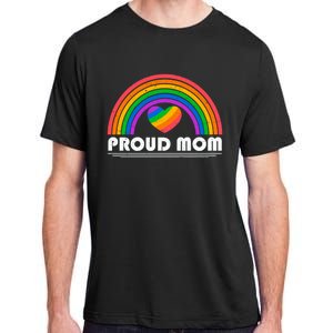 Colorful Rainbow Lgbtq Proud Mom Cool Gift Adult ChromaSoft Performance T-Shirt