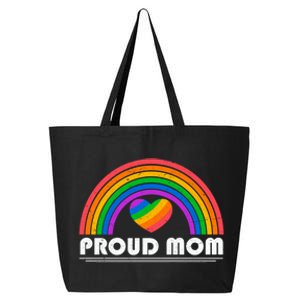 Colorful Rainbow Lgbtq Proud Mom Cool Gift 25L Jumbo Tote