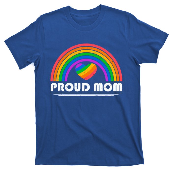 Colorful Rainbow Lgbtq Proud Mom Cool Gift T-Shirt