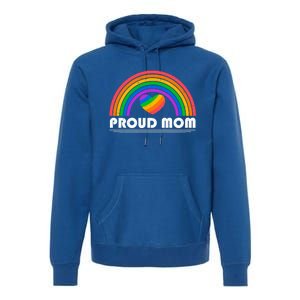 Colorful Rainbow Lgbtq Proud Mom Cool Gift Premium Hoodie