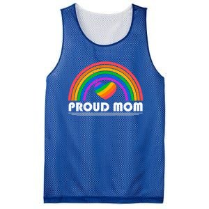 Colorful Rainbow Lgbtq Proud Mom Cool Gift Mesh Reversible Basketball Jersey Tank