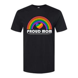 Colorful Rainbow Lgbtq Proud Mom Cool Gift Softstyle CVC T-Shirt