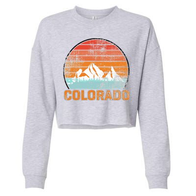 Colorado Retro Look Cropped Pullover Crew