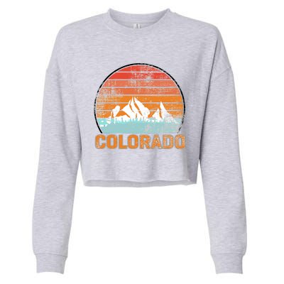 Colorado Retro Look Cropped Pullover Crew