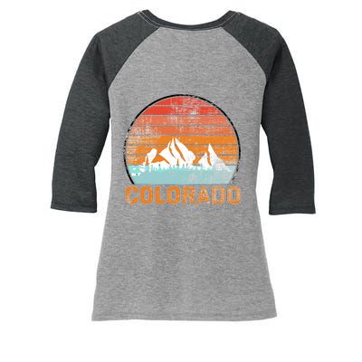 Colorado Retro Look Women's Tri-Blend 3/4-Sleeve Raglan Shirt