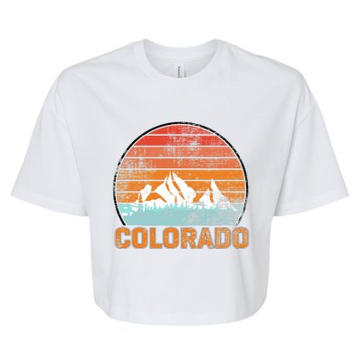 Colorado Retro Look Bella+Canvas Jersey Crop Tee