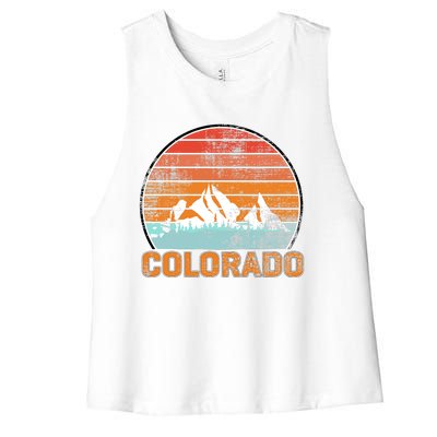 Colorado Retro Look Women's Racerback Cropped Tank