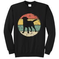 Circular Retro Labrador Owner Gift Golden Black Lab Dad Mom Sweatshirt