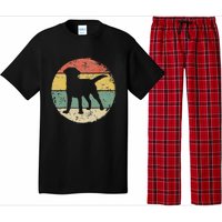 Circular Retro Labrador Owner Gift Golden Black Lab Dad Mom Pajama Set