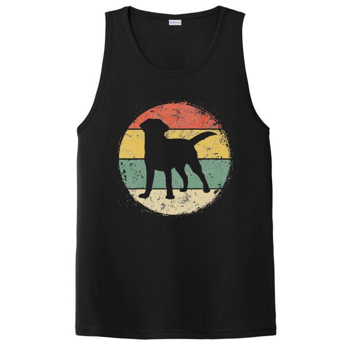 Circular Retro Labrador Owner Gift Golden Black Lab Dad Mom PosiCharge Competitor Tank