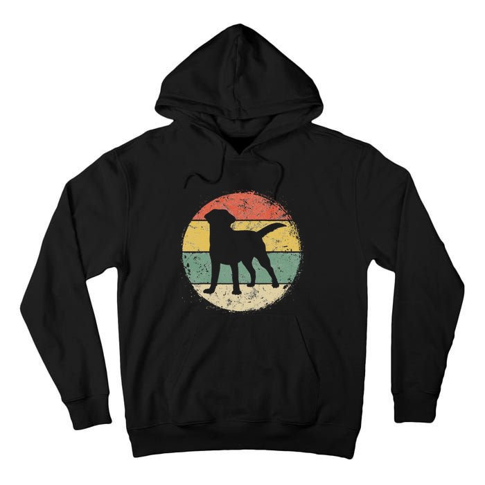 Circular Retro Labrador Owner Gift Golden Black Lab Dad Mom Tall Hoodie