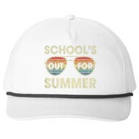 Cute Retro Last Day Of School Schools Out For Summer Teacher Snapback Five-Panel Rope Hat