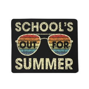 Cute Retro Last Day Of School Schools Out For Summer Teacher Mousepad