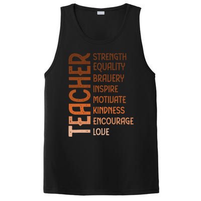 Cute Rainbow Leopard Print Cute Teacher Outfit Teacher PosiCharge Competitor Tank