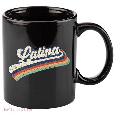 Cool Retro Latina Woman Mexican Girl Idea 11oz C Handle Ceramic Mug