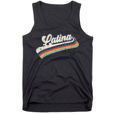 Cool Retro Latina Woman Mexican Girl Idea Tank Top