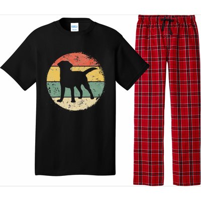 Circular Retro Labrador Owner Gift Golden Black Lab Dad Mom Pajama Set