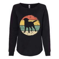 Circular Retro Labrador Owner Gift Golden Black Lab Dad Mom Womens California Wash Sweatshirt