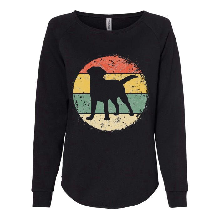 Circular Retro Labrador Owner Gift Golden Black Lab Dad Mom Womens California Wash Sweatshirt